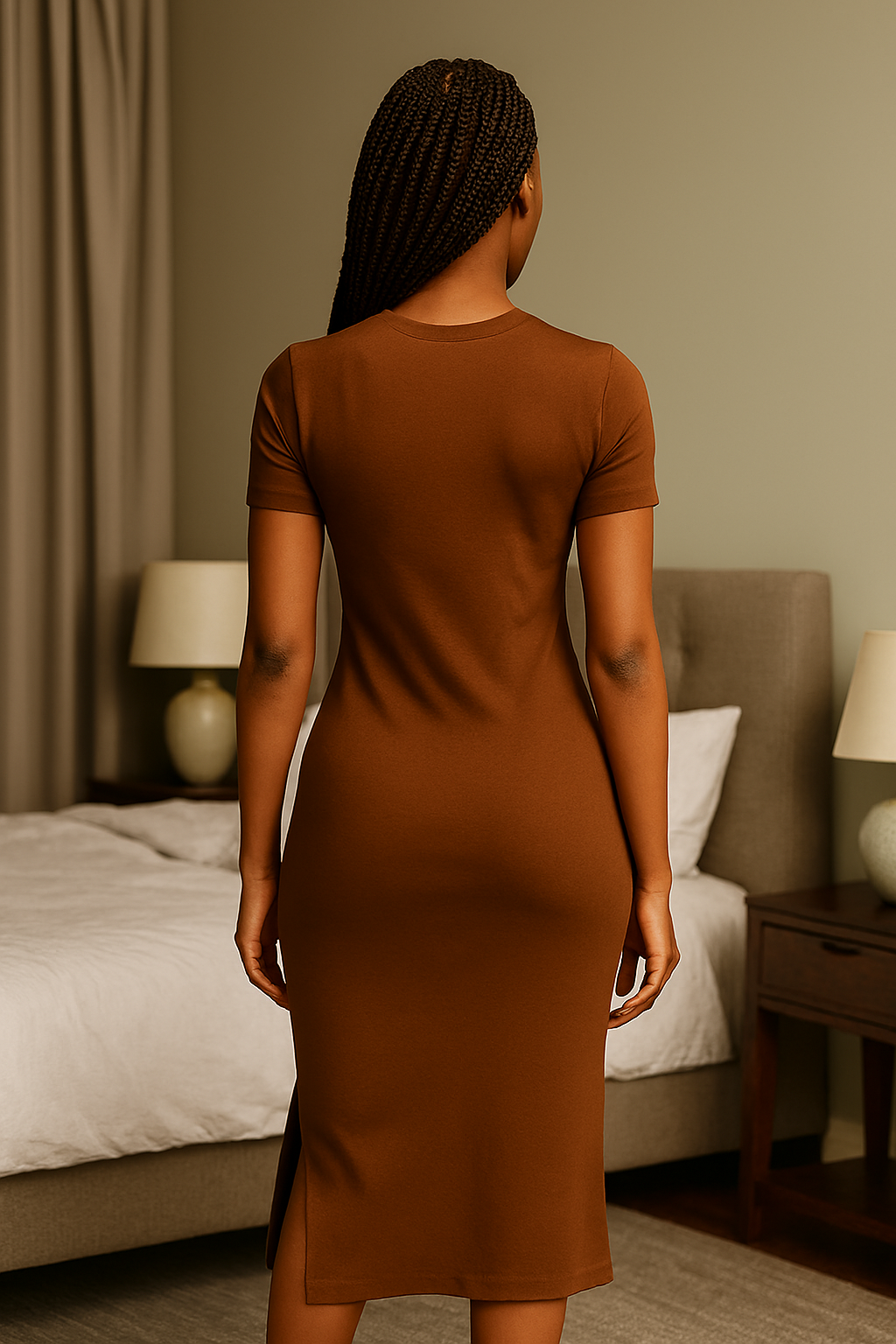 Robe  Fleur de Sable à manche courte